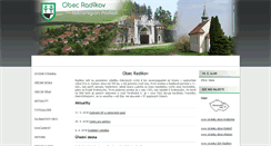 Desktop Screenshot of obecradikov.cz